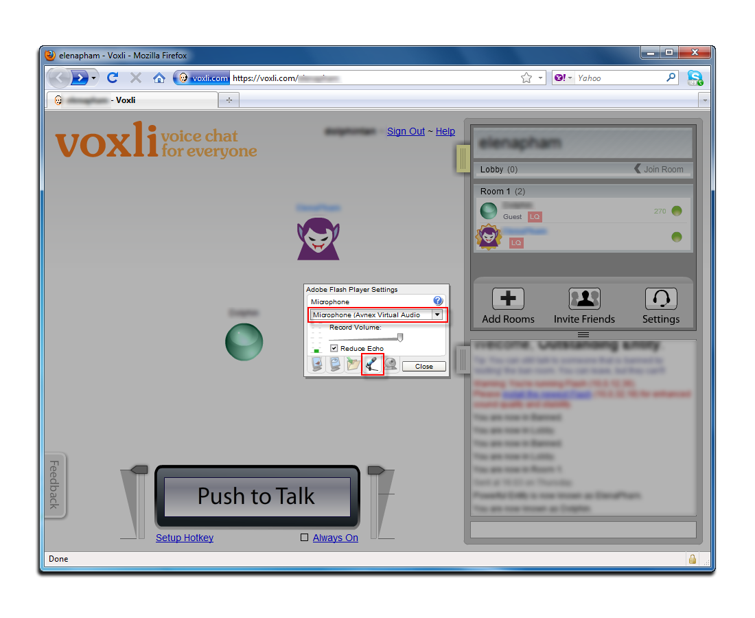 Fig 7: Voxli - Settings Microphone